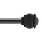 Kenney Mfg Kenney Beckett 5/8" Standard Decorative Window Curtain Rod, 28-48", Black KN71708V1 - alternate 1